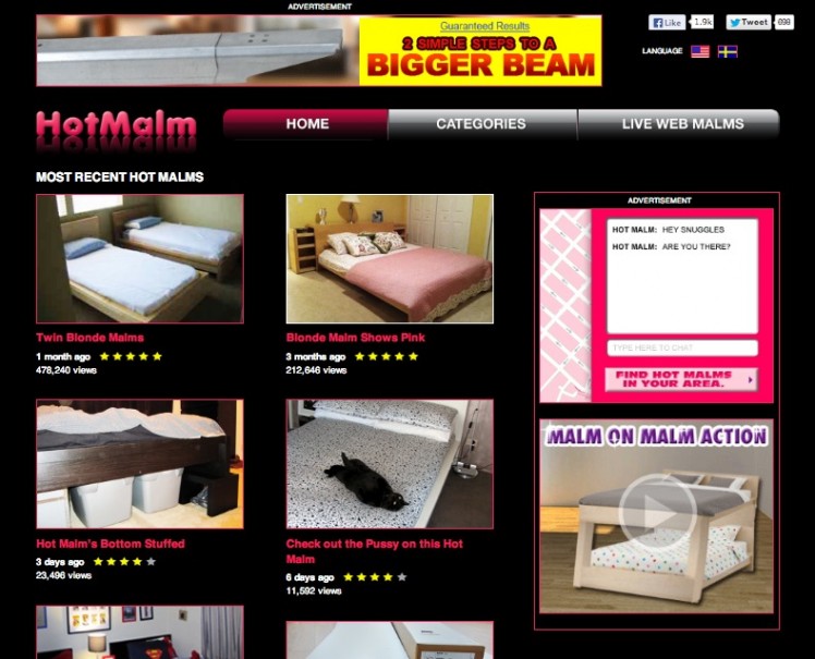 Un faux site porno pour vendre des lits Ikea - Quozzy